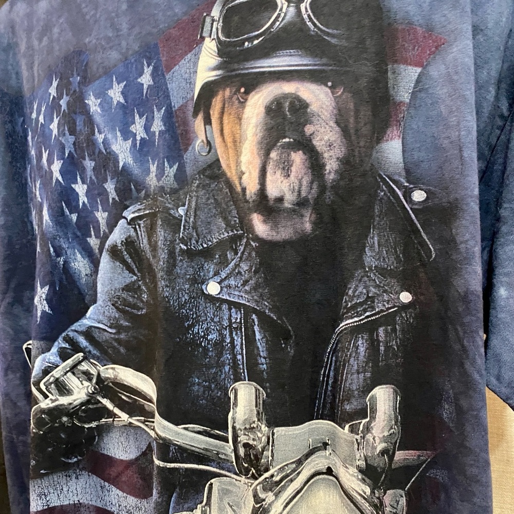 🇺🇸3/$20 New T-shirt, United States, flag, bulldog, motorcycle, freedom. M-2XL